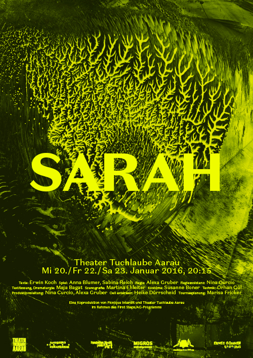 Sarah Theaterstück Plakat